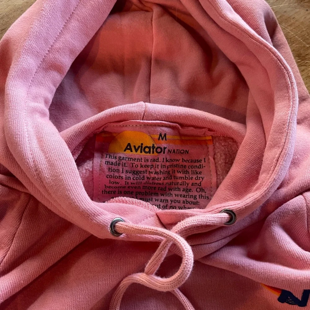 Aviator Nation Pink Hoodie - Picture 7 of 7